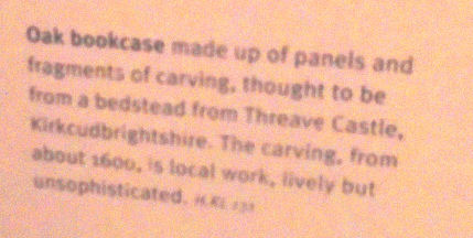 National Museum of Scotland - Oak panel